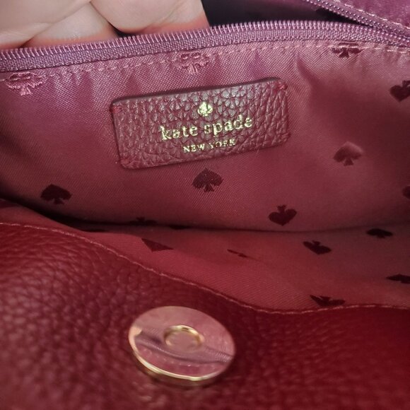 Kate Spade Jackson Forest Floral Pink White Burgundy wkru7017 - Picture 7 of 11